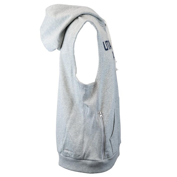Men's Nike Utah State Aggie Bull Sleeveless Sweatshirt gray